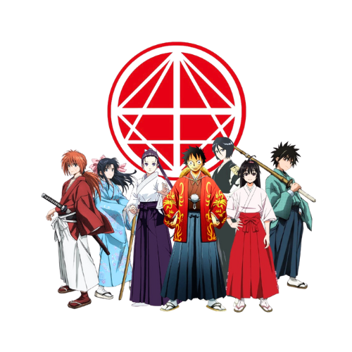 logo BIK avec personnages de style manga